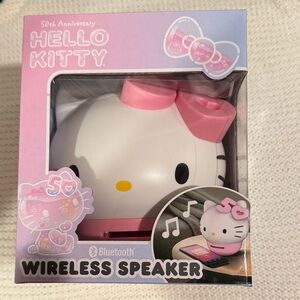 Hello Kitty Pink and White 50th anniversary Bluetooth Speaker NEW in box